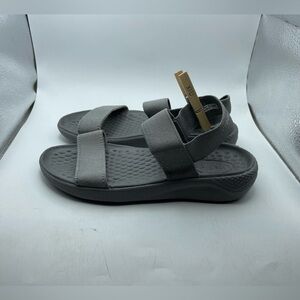 Literide by Crocs Gray Strappy Sandals women’s 5